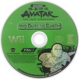 Cartridge artwork for Avatar - Le Dernier Maître De L'air - Le Royaume De La Terre En Feu on the Nintendo Wii.
