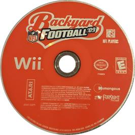Cartridge artwork for Backyard Football '09 on the Nintendo Wii.
