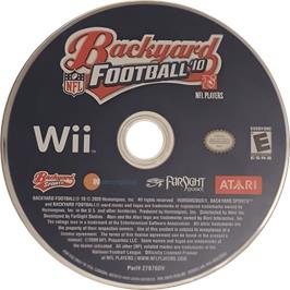 Cartridge artwork for Backyard Football '10 on the Nintendo Wii.