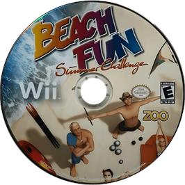 Cartridge artwork for Beach Fun Summer Challenge on the Nintendo Wii.
