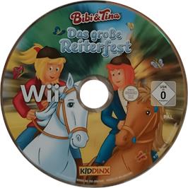 Cartridge artwork for Bibi And Tina - Das Große Reiterfest on the Nintendo Wii.