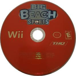 Cartridge artwork for Big Beach Sports on the Nintendo Wii.