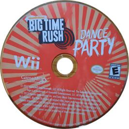 Cartridge artwork for Big Time Rush - Dance Party on the Nintendo Wii.