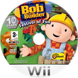 Cartridge artwork for Bob the Builder - Festival of Fun on the Nintendo Wii.
