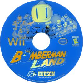 Cartridge artwork for Bomberman Land on the Nintendo Wii.