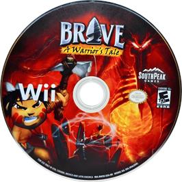 Cartridge artwork for Brave - A Warrior's Tale on the Nintendo Wii.