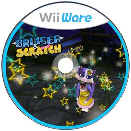 Cartridge artwork for Bruiser And Scratch on the Nintendo Wii.