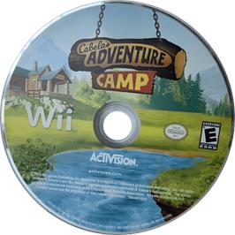 Cartridge artwork for Cabela's Adventure Camp on the Nintendo Wii.