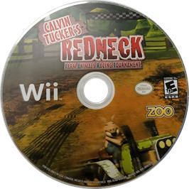Cartridge artwork for Calvin Tucker's Redneck - Farm Animal Racing Tournament on the Nintendo Wii.