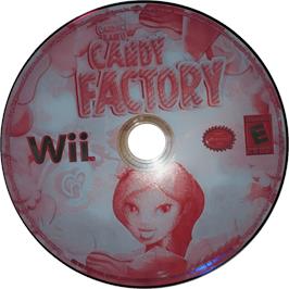 Cartridge artwork for Candace Kane's Candy Factory on the Nintendo Wii.