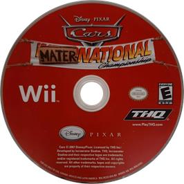 Cartridge artwork for Cars - La Coupe Internationale De Martin on the Nintendo Wii.