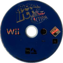 Cartridge artwork for Chicken Little - Ace In Action on the Nintendo Wii.