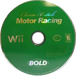 Cartridge artwork for Classic British Motor Racing on the Nintendo Wii.
