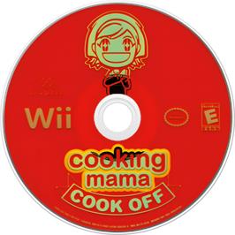Cartridge artwork for Cooking Mama - Cook Off on the Nintendo Wii.