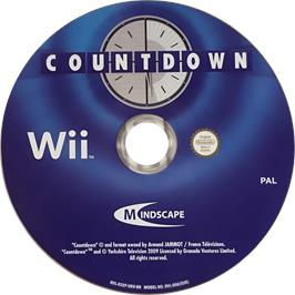 Cartridge artwork for Countdown - The Game on the Nintendo Wii.