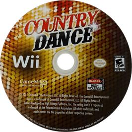 Cartridge artwork for Country Dance on the Nintendo Wii.