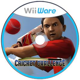 Cartridge artwork for Cricket Challenge on the Nintendo Wii.