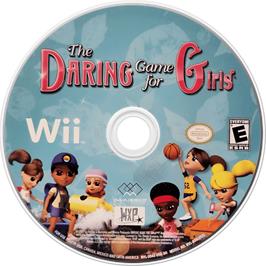 Cartridge artwork for Daring Game For Girls, The on the Nintendo Wii.