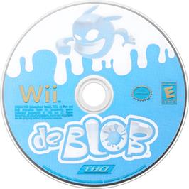Cartridge artwork for De Blob on the Nintendo Wii.