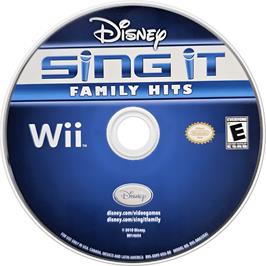 Cartridge artwork for Disney Sing It - Les Plus Belles Chansons Des Films Disney on the Nintendo Wii.