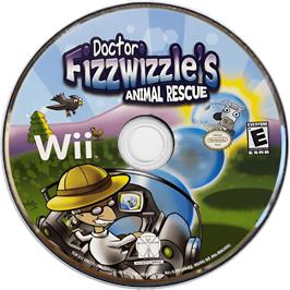 Cartridge artwork for Doctor Fizzwizzle's Animal Rescue on the Nintendo Wii.