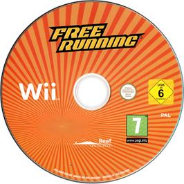 Cartridge artwork for Free Running on the Nintendo Wii.
