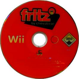 Cartridge artwork for Fritz By Chessbase on the Nintendo Wii.