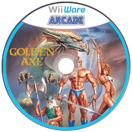 Cartridge artwork for Golden Axe (Arcade) on the Nintendo Wii.