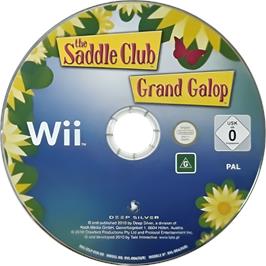 Cartridge artwork for Grand Galop on the Nintendo Wii.