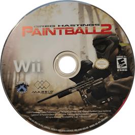Cartridge artwork for Greg Hastings Paintball 2 on the Nintendo Wii.