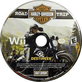 Cartridge artwork for Harley Davidson Road Trip on the Nintendo Wii.