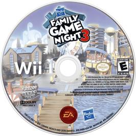 Cartridge artwork for Hasbro - Ce Soir On Joue En Famille 3 on the Nintendo Wii.