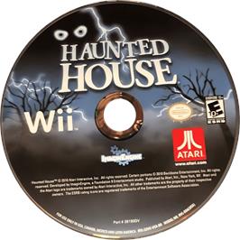 Cartridge artwork for Haunted House on the Nintendo Wii.