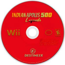 Cartridge artwork for Indianapolis 500 Legends on the Nintendo Wii.