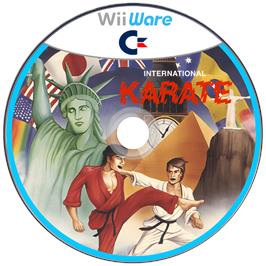 Cartridge artwork for International Karate (C64) on the Nintendo Wii.