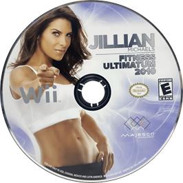 Cartridge artwork for Jillian Michaels Fitness Ultimatum 2010 on the Nintendo Wii.