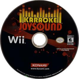 Cartridge artwork for Joysound Wii Super Dx on the Nintendo Wii.