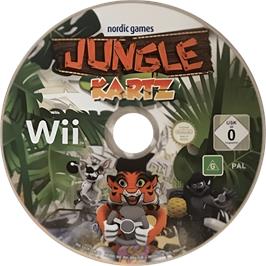 Cartridge artwork for Jungle Kartz on the Nintendo Wii.