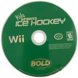 Cartridge artwork for Kidz Sports Ice Hockey on the Nintendo Wii.
