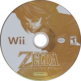 Cartridge artwork for Legend Of Zelda - Twilight Princess, The on the Nintendo Wii.