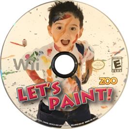 Cartridge artwork for Let's Paint on the Nintendo Wii.