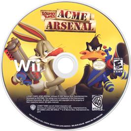 Cartridge artwork for Looney Tunes - Acme Arsenal on the Nintendo Wii.