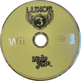 Cartridge artwork for Luxor 3 on the Nintendo Wii.