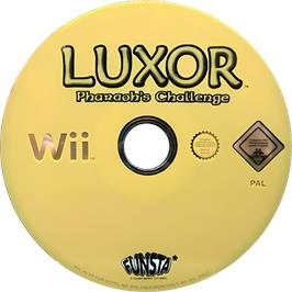 Cartridge artwork for Luxor Pharaoh's Challenge on the Nintendo Wii.