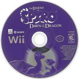 Cartridge artwork for Légende De Spyro - Naissance D'un Dragon, La on the Nintendo Wii.