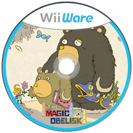 Cartridge artwork for Magic Obelisk, The on the Nintendo Wii.