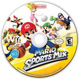 Cartridge artwork for Mario Sports Mix on the Nintendo Wii.