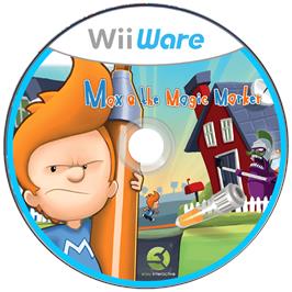 Cartridge artwork for Max And The Magic Marker on the Nintendo Wii.