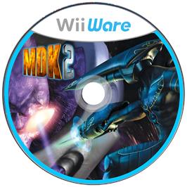 Cartridge artwork for Mdk 2 on the Nintendo Wii.