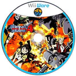 Cartridge artwork for Metal Slug 4 (NG) on the Nintendo Wii.